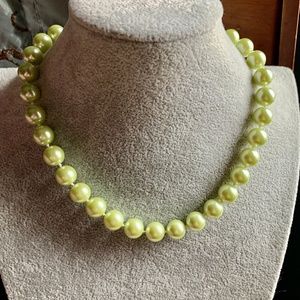 J Crew - Chunky Icy Green Glass Pearls 💚 NWOT 💚 - J Crew Green Faux Pearls